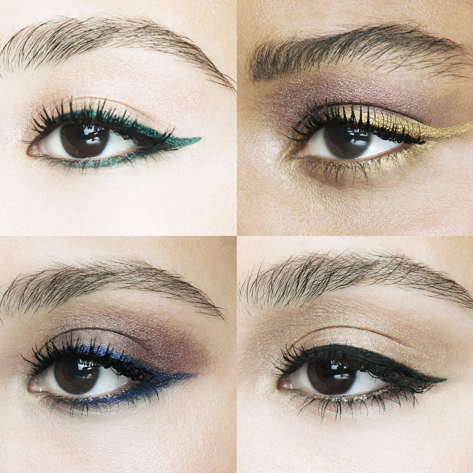 Beauty For Real I-Line 24-7 eyeliner glow in soft light emphasizing metallic finish.