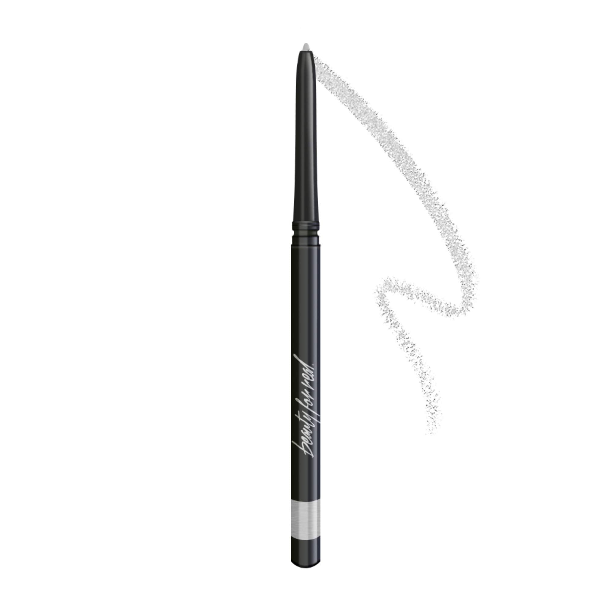 Beauty For Real I-Line 24-7 eyeliner packaging in titanium silver for a premium look.
