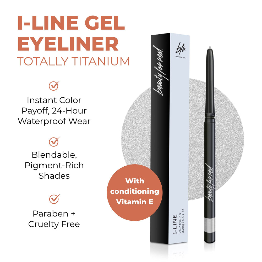 Beauty For Real I-Line 24-7 eyeliner twist-up mechanism for mess-free application.