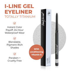 Beauty For Real I-Line 24-7 eyeliner twist-up mechanism for mess-free application.