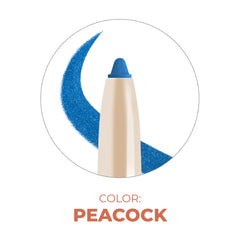 Beauty For Real I-Line 24-7 Eyeliner Peacock waterproof gel in action during swims.