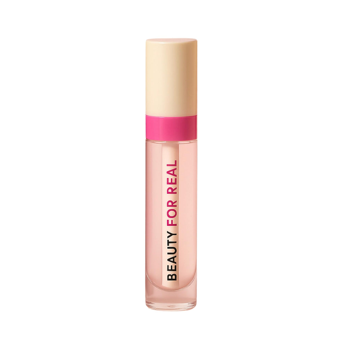 Beauty For Real Lip Revival Hi-Shine bottle shows glassy finish and hydration