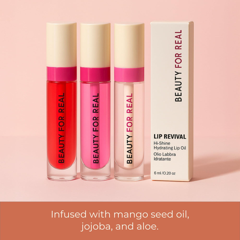 Close-up of mango seed oil and jojoba oils in Lip Revival formula.