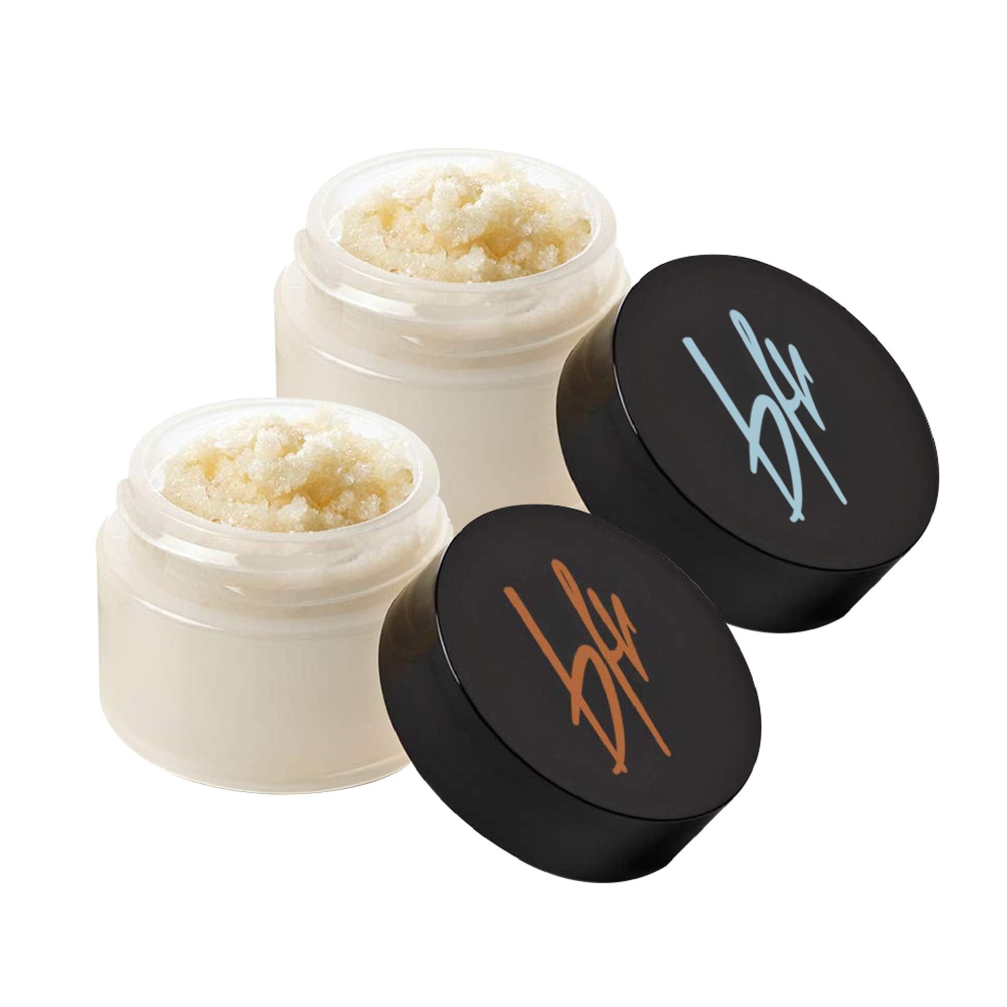 Beauty For Real Lip Revival orange spice scrub in jar exfoliates and conditions dry lips