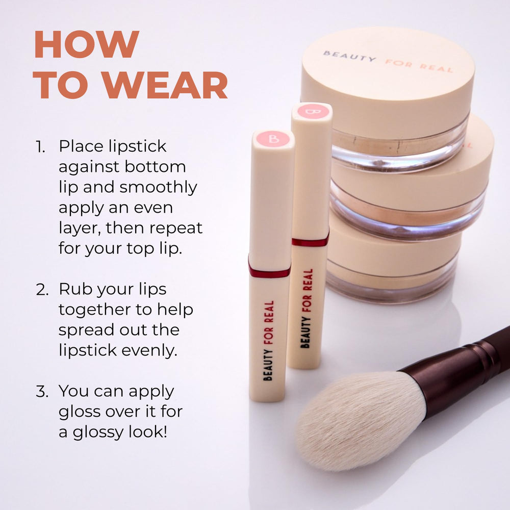 Beauty For Real Lip Revival nourishing oils blend supports lasting hydration