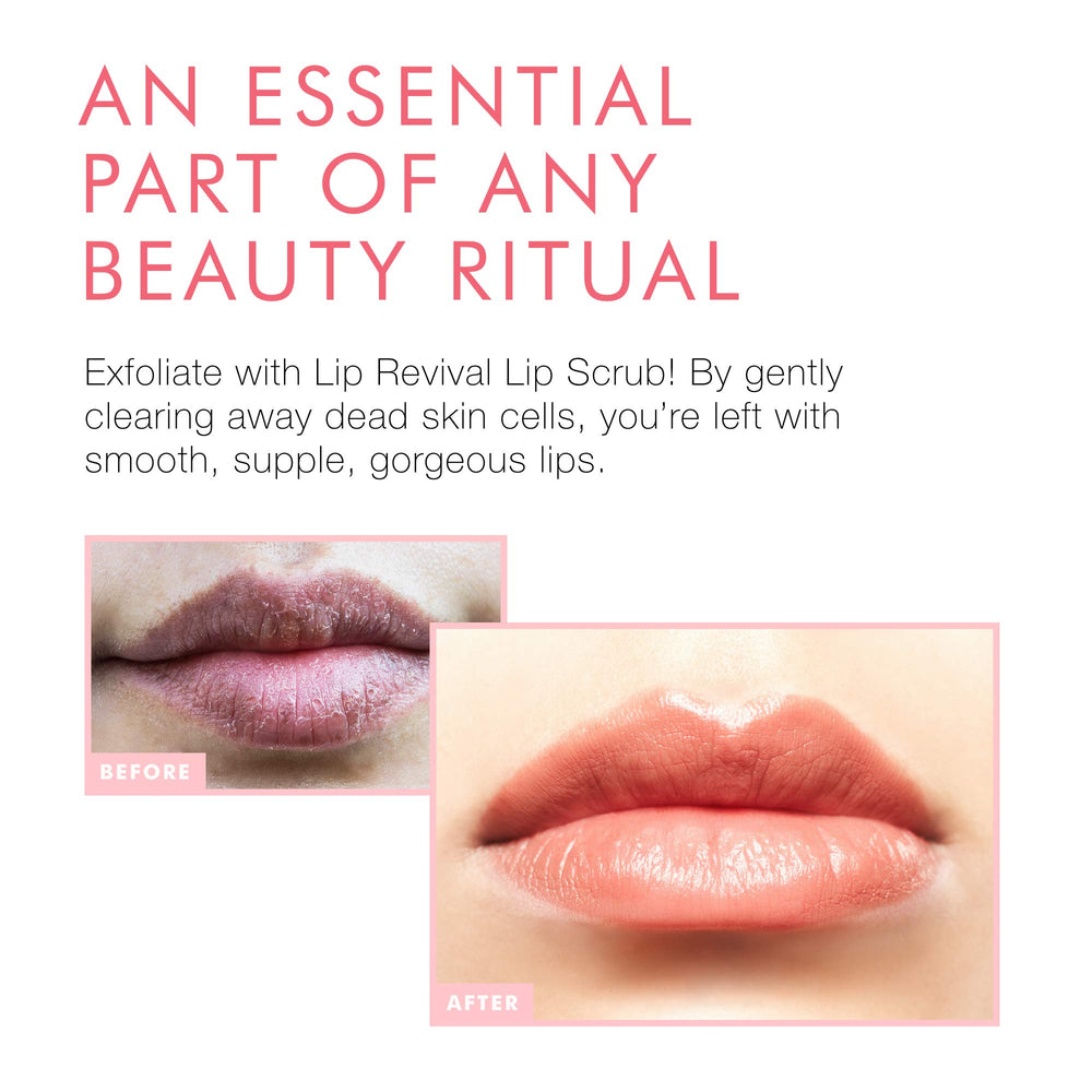Beauty For Real Lip Revival soft lips after exfoliation and care