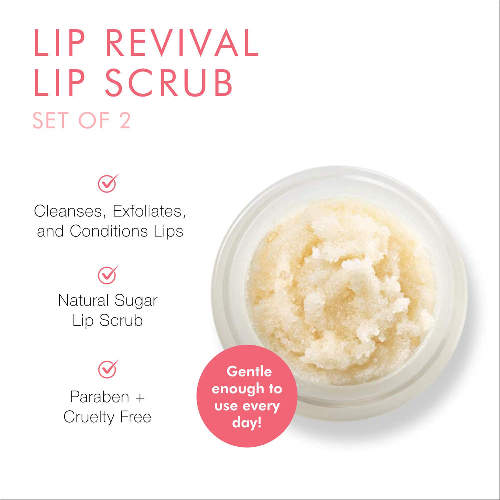 Beauty For Real Lip Revival spearmint scrub jar refreshing cleanse for dry lips