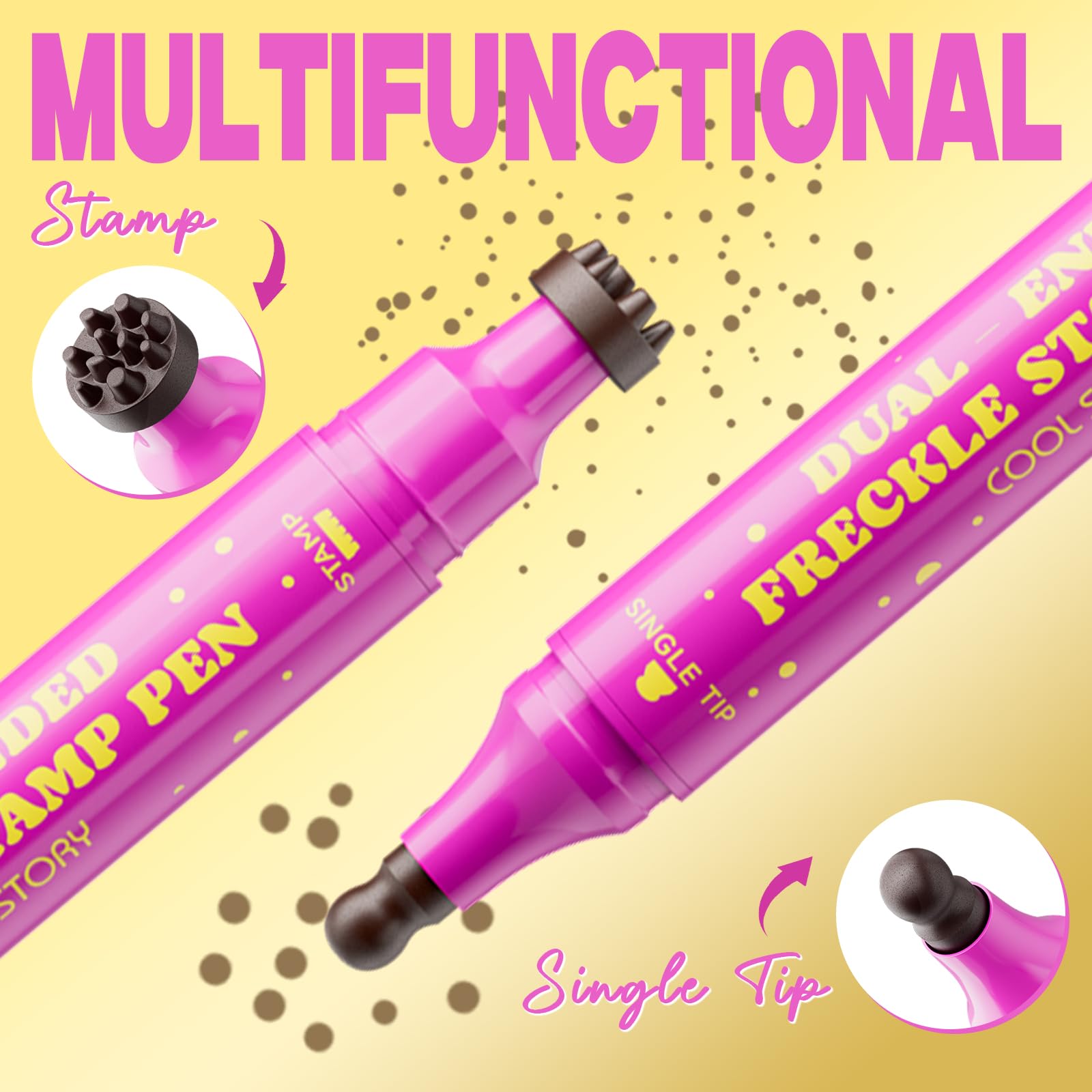 Beauty Glazed beige brown shade blends softly with skin.
