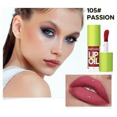 Beauty Glazed lip oil delivers a smooth, high-shine glossy finish.