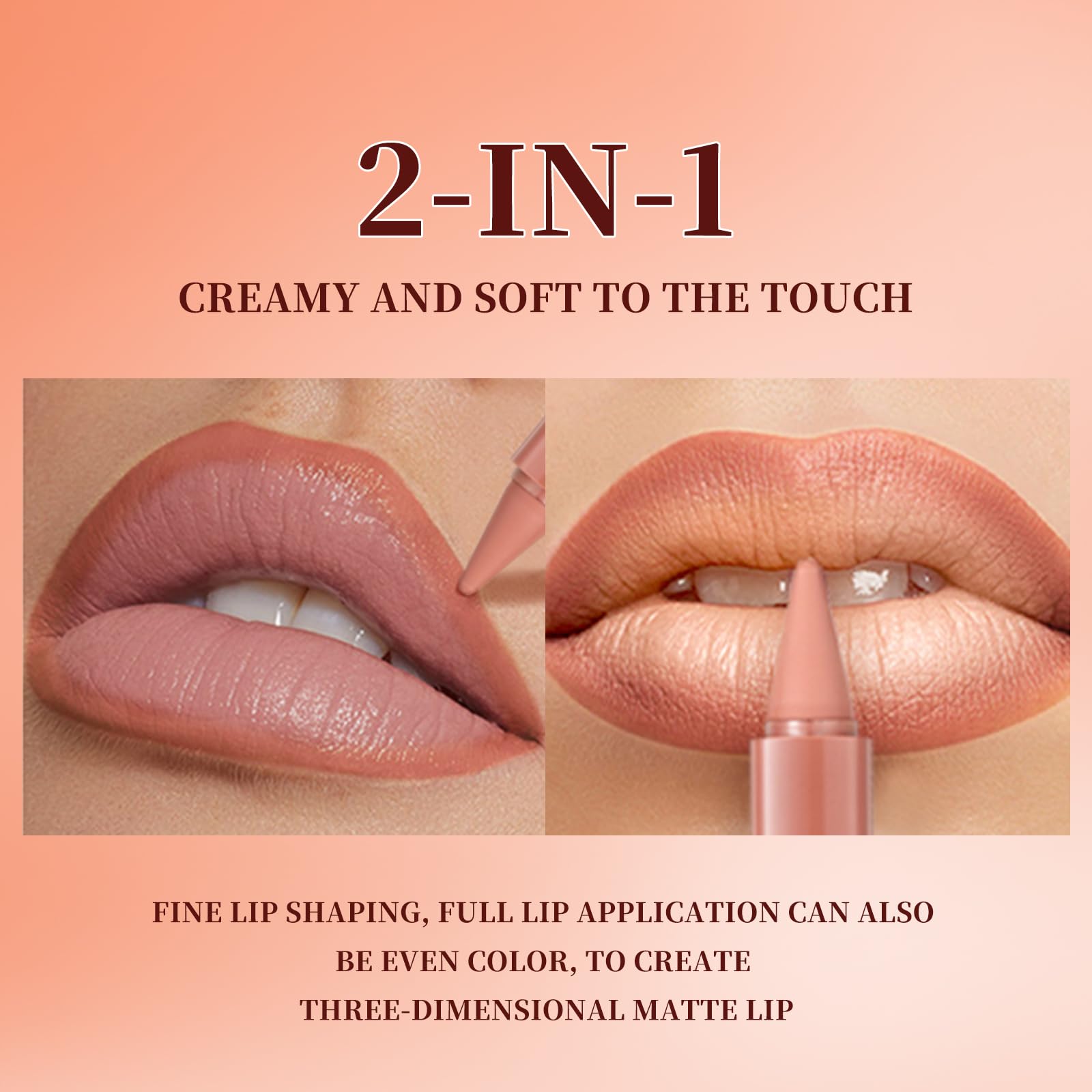Beauty Glazed ombre lip look adds fullness with defined edges.