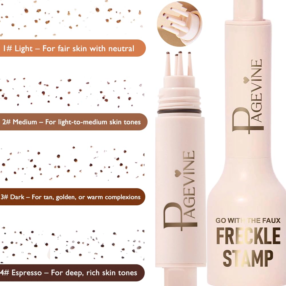 Beauty Glazed Upgrade Faux Freckle Stamp Pen precision tip for delicate freckles.