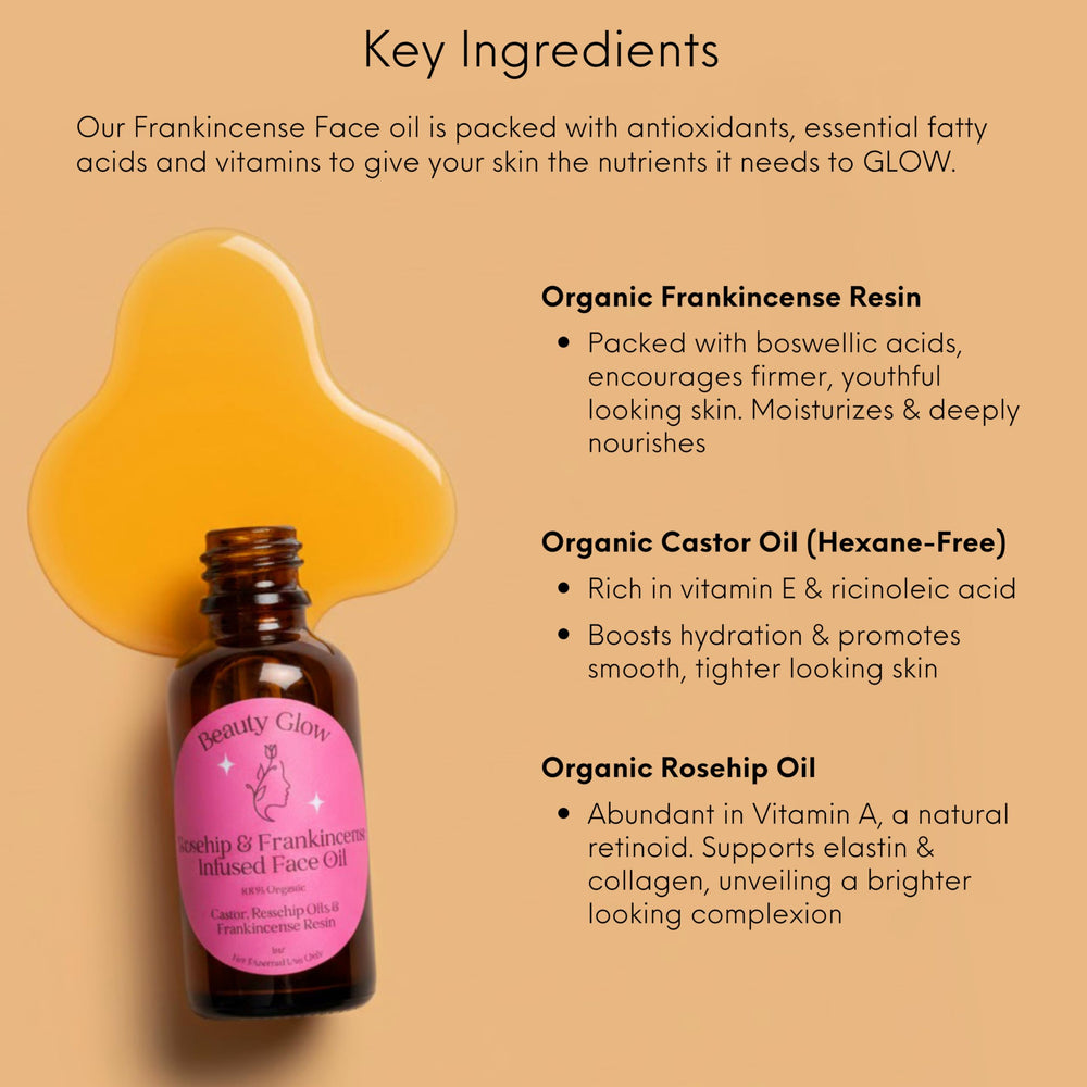 Beauty Glow USA-made small-batch label on product