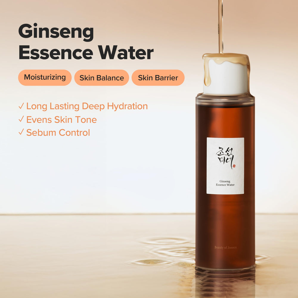 Beauty of Joseon Ginseng Essence Water pour shows easy application