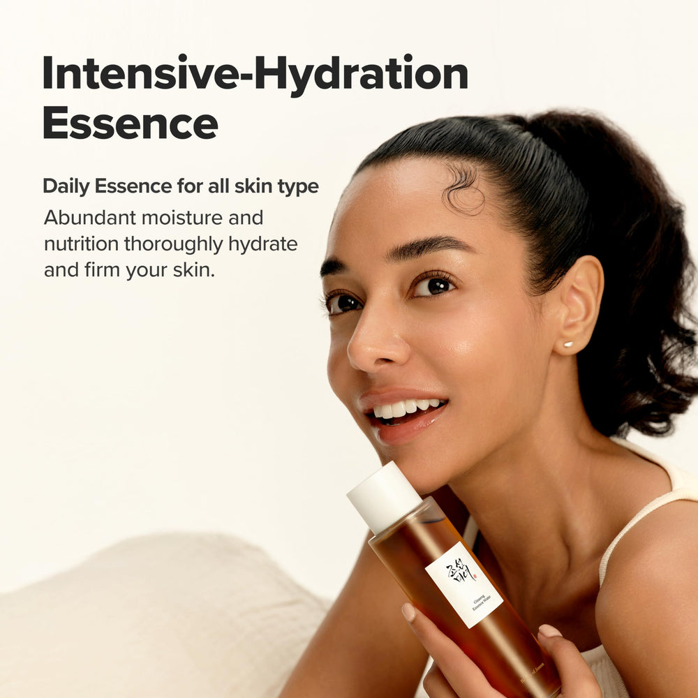 Beauty of Joseon Ginseng Essence Water texture closeup highlights smooth skin feel