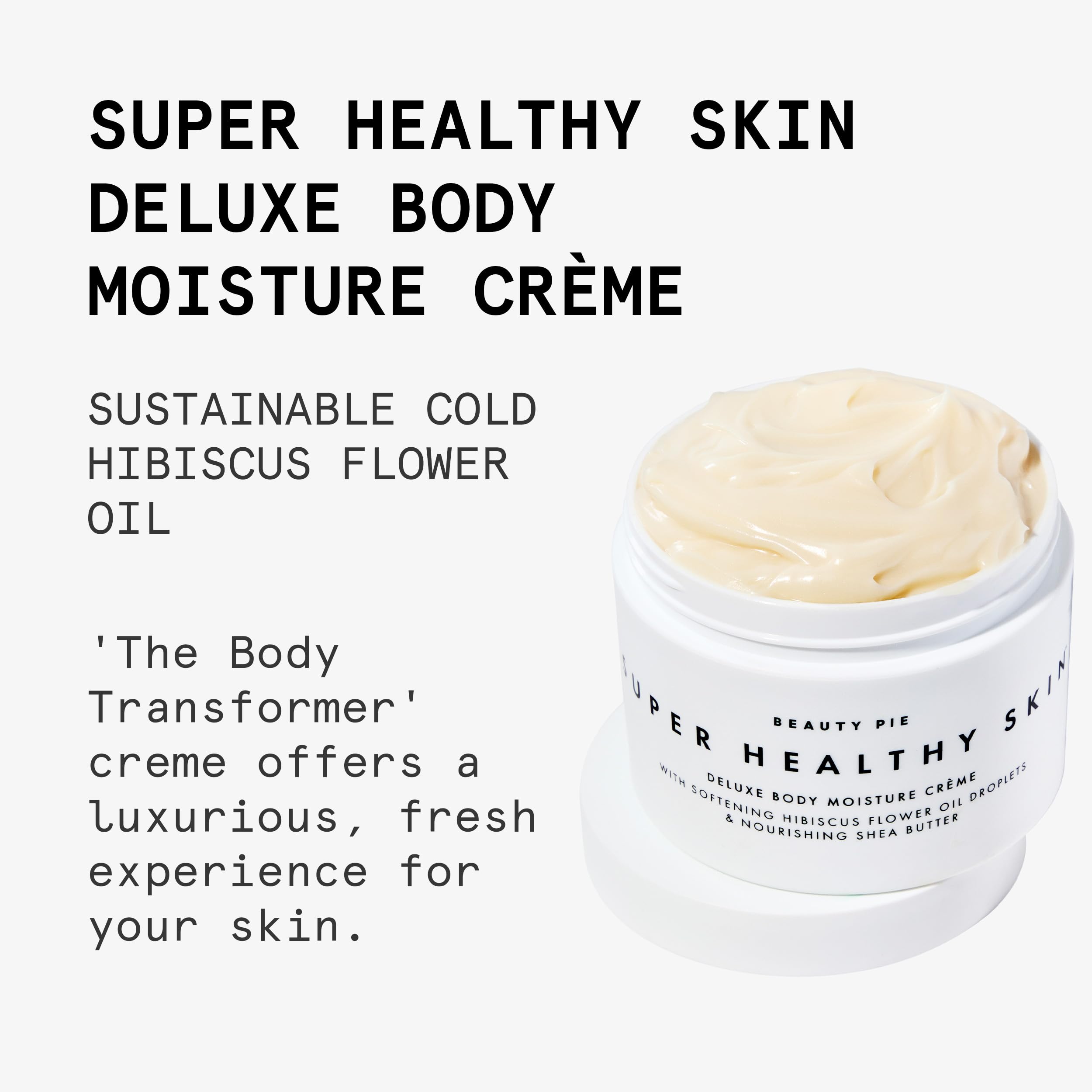 Beauty Pie Deluxe Body Creme cream on arm demonstrating quick absorption