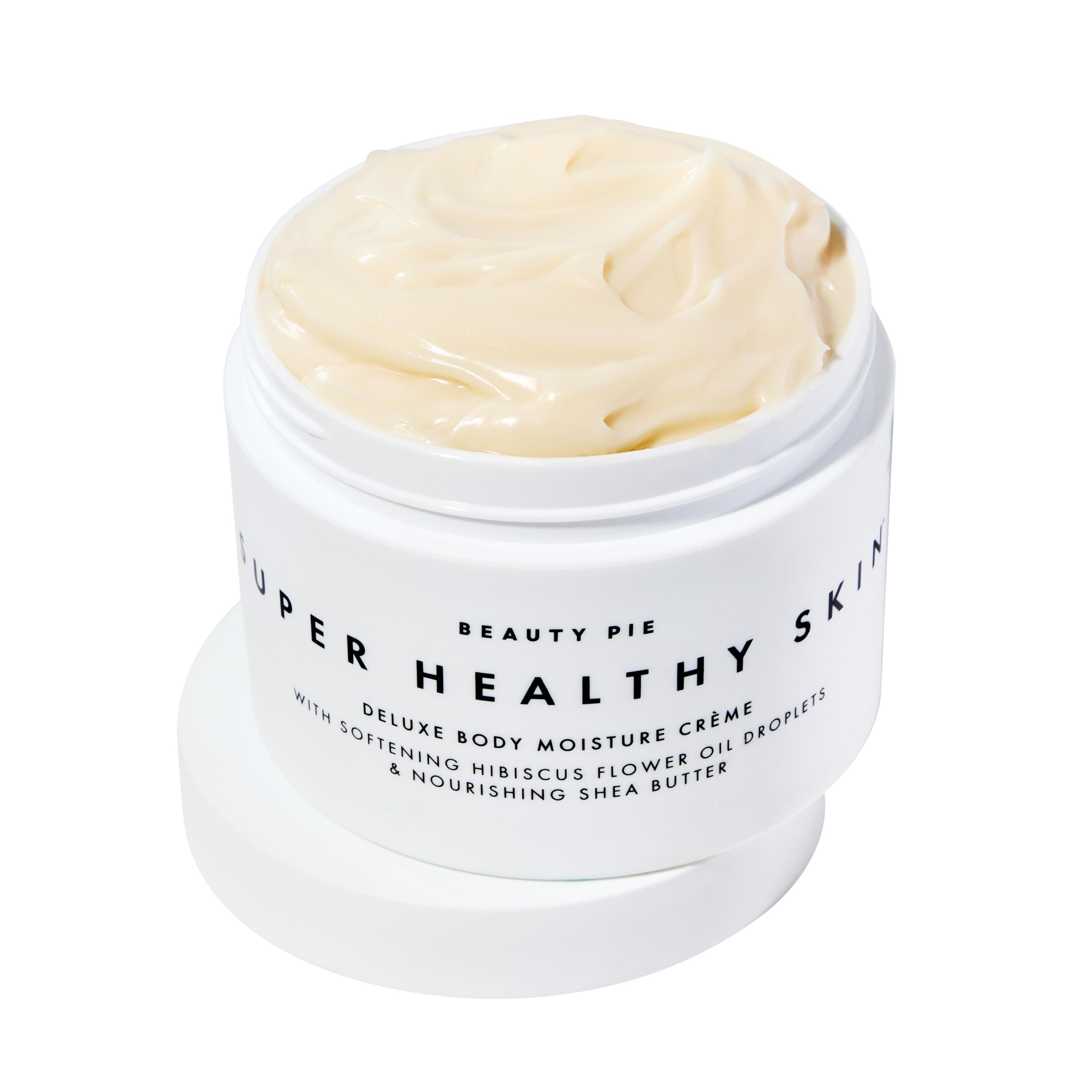 Beauty Pie Deluxe Body Creme jar closeup showing rich hydration