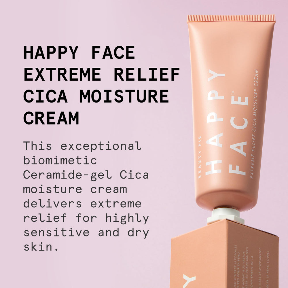 Beauty Pie Happy Face ceramide-gel close-up highlighting skin-soothing texture.