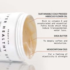 Beauty Pie Hibiscus Oil bottle highlights botanical ingredient for glow