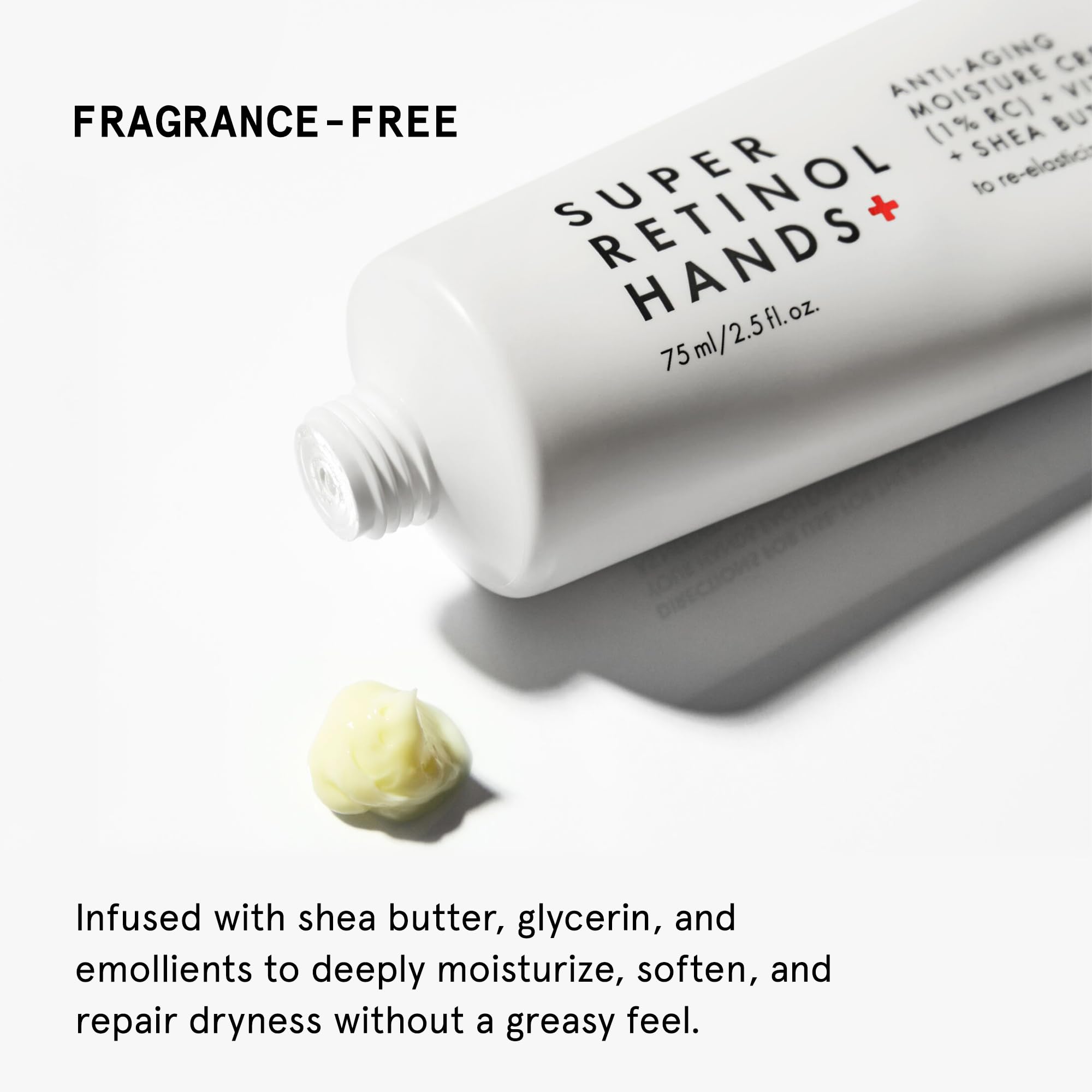 Beauty Pie fragrance-free label on the tube for sensitive skin