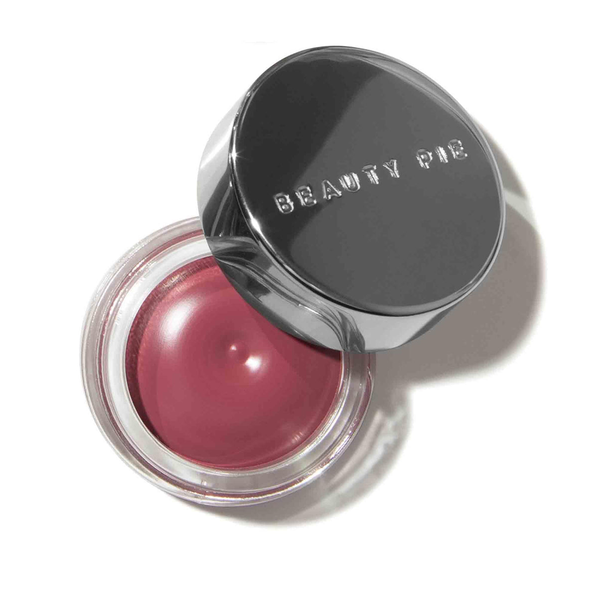 Beauty Pie Supercheek Cream Blush Sexy Berry compact shows universal shade for natural flush.
