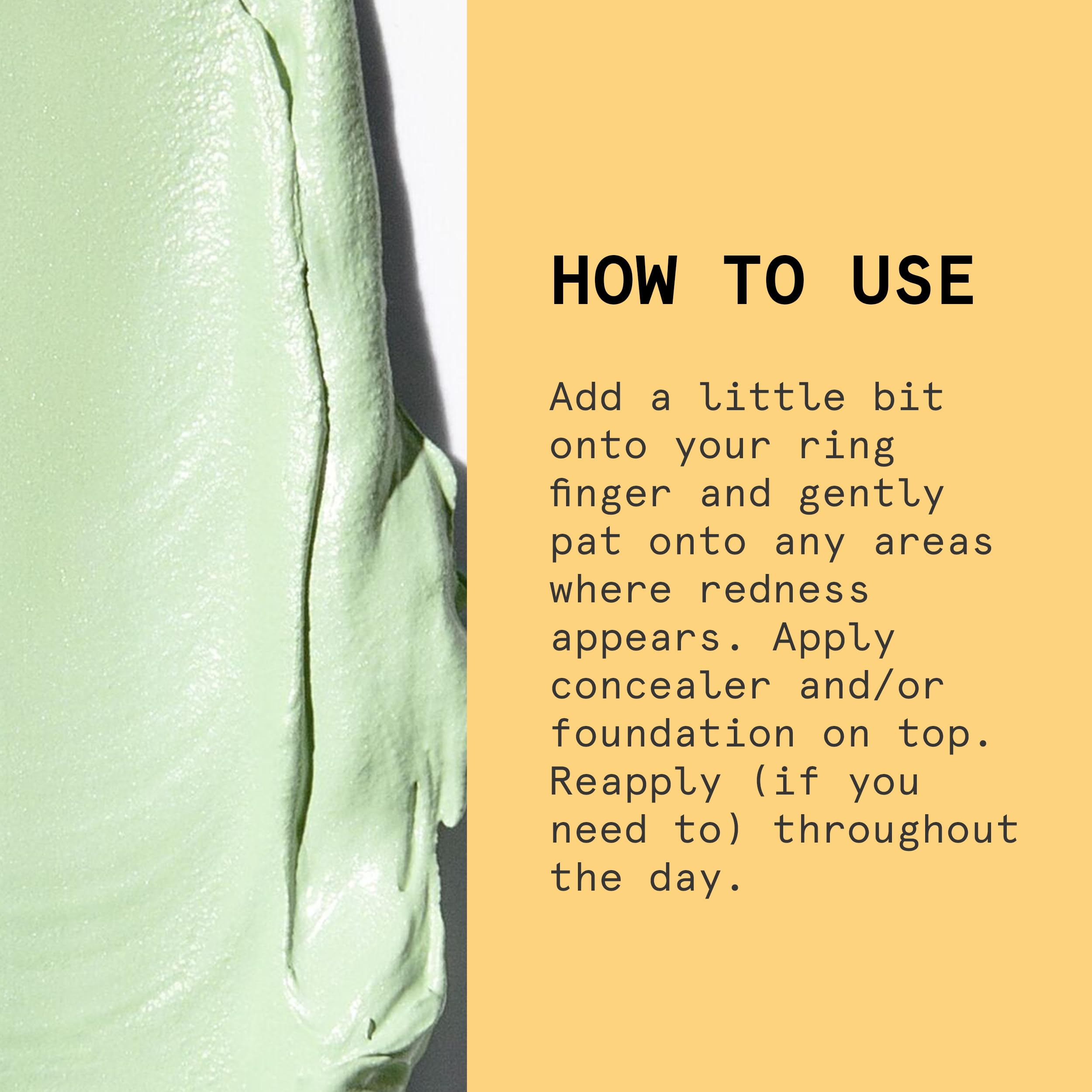 Beauty Pie Superluminous Redness Corrector Green application demo shows easy use.