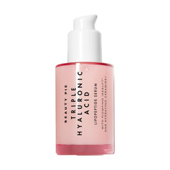 Beauty Pie Triple Hyaluronic Acid Serum bottle shown for deep hydration and glow