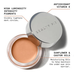 Dabbing application of concealer on under-eye area for smooth blend