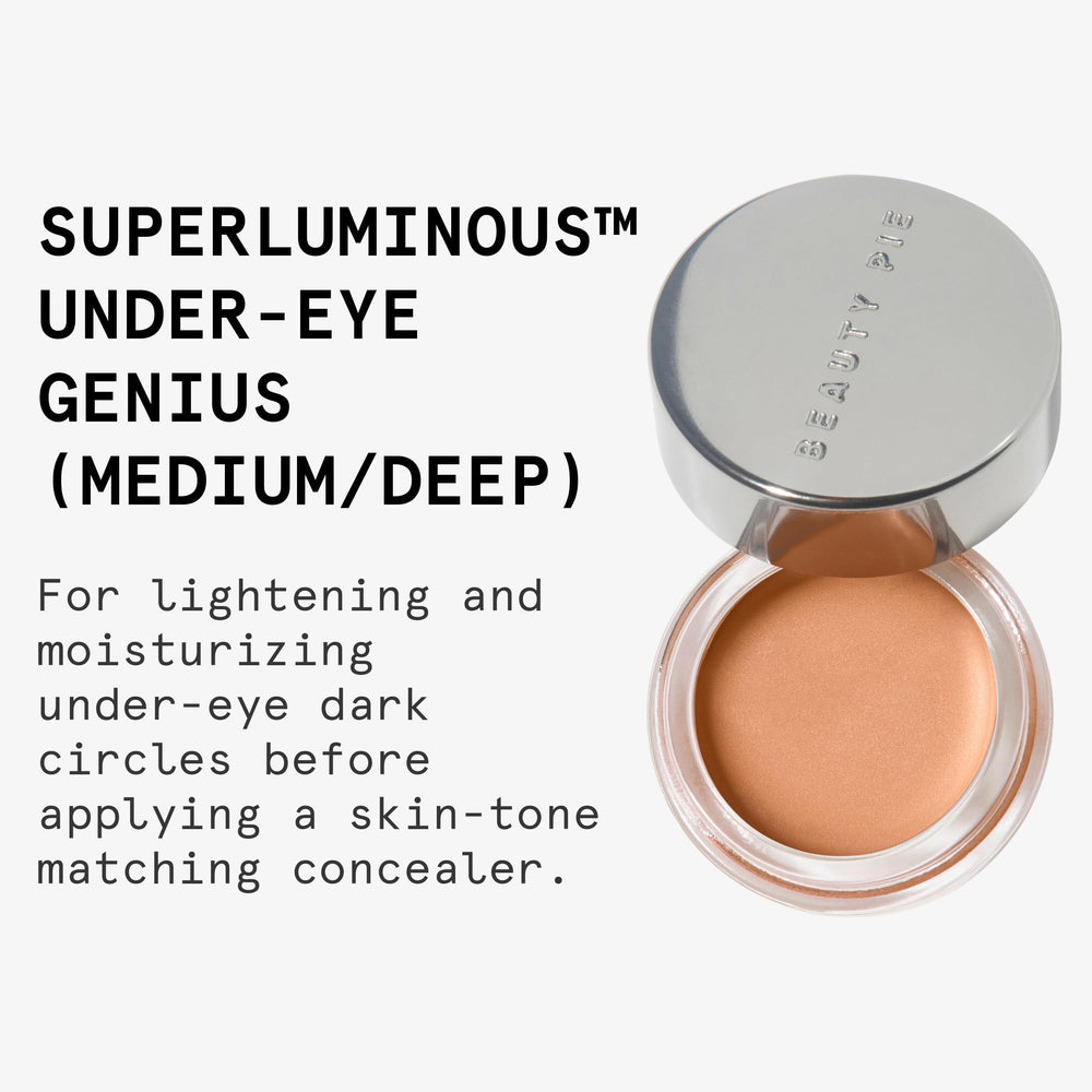 Concealer swatch showing sheer pigment that brightens under-eye skin