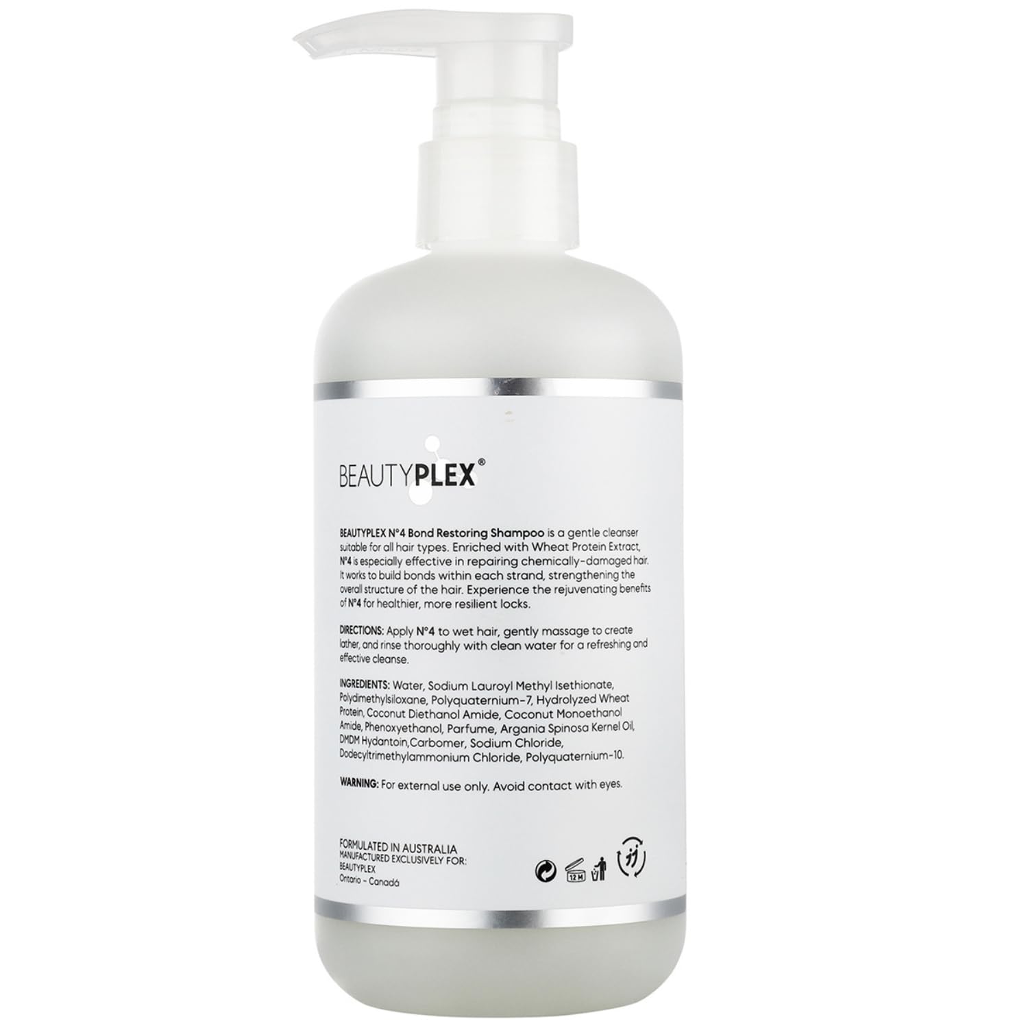 Beauty Plex No. 4 after-use frizz reduction on hair