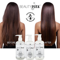 Beauty Plex No.6 bottle with easy-pump applicator for even distribution and quick styling