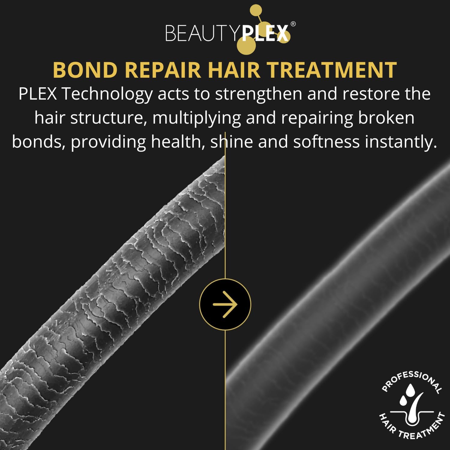 Beauty Plex No.6 jojoba oil blend emphasizes silky softness and frizz control