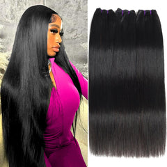 Beauty Queen Brazilian straight bundles 20inch showing natural texture for seamless blend