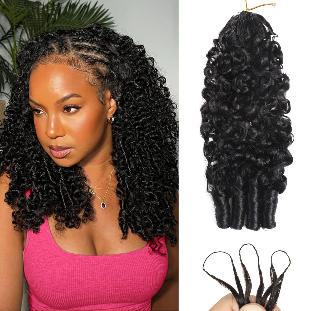 Beauty Queen Burmese Curly Crochet Hair 20in packaging shows premium virgin hair ready for styling.