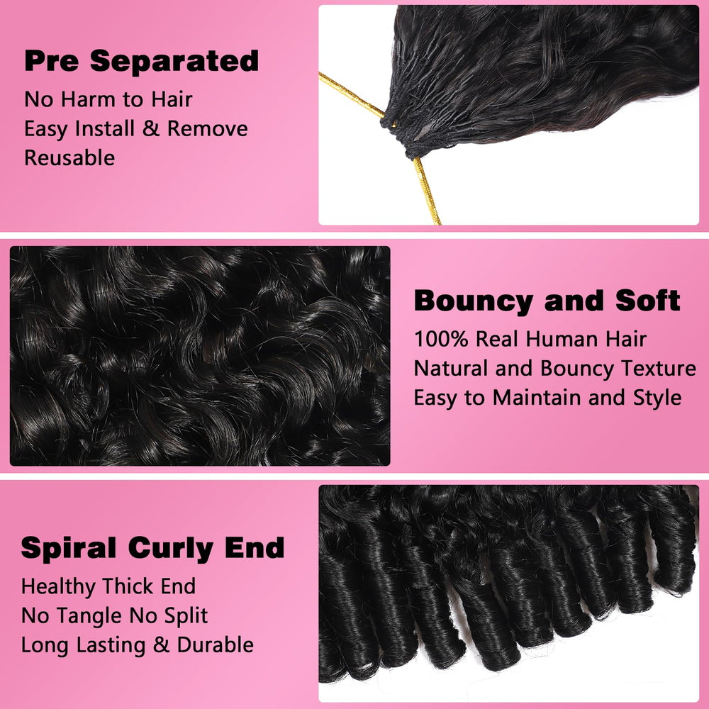Beauty Queen Burmese curly crochet bundle close-up lightweight strands for comfortable all-day wear.