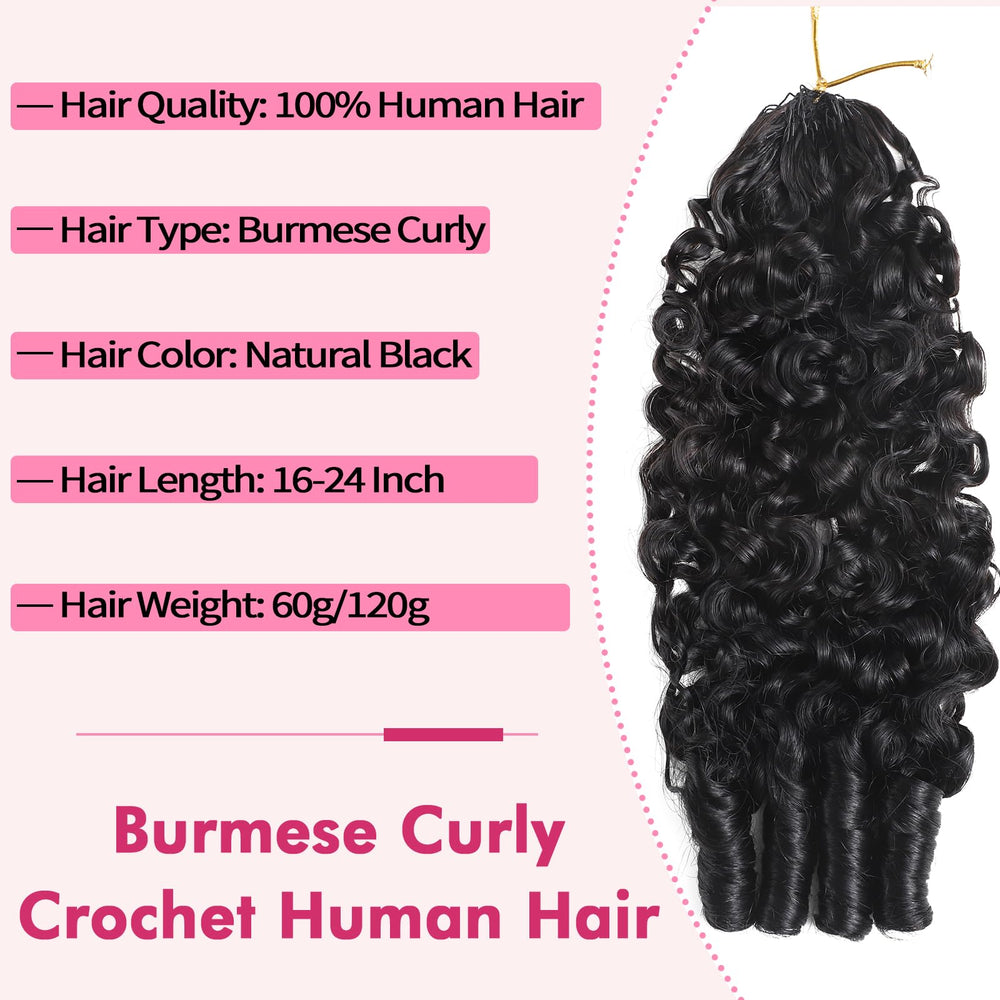 Beauty Queen Burmese curly crochet full-head guidance helps choose 240-300g for complete coverage.