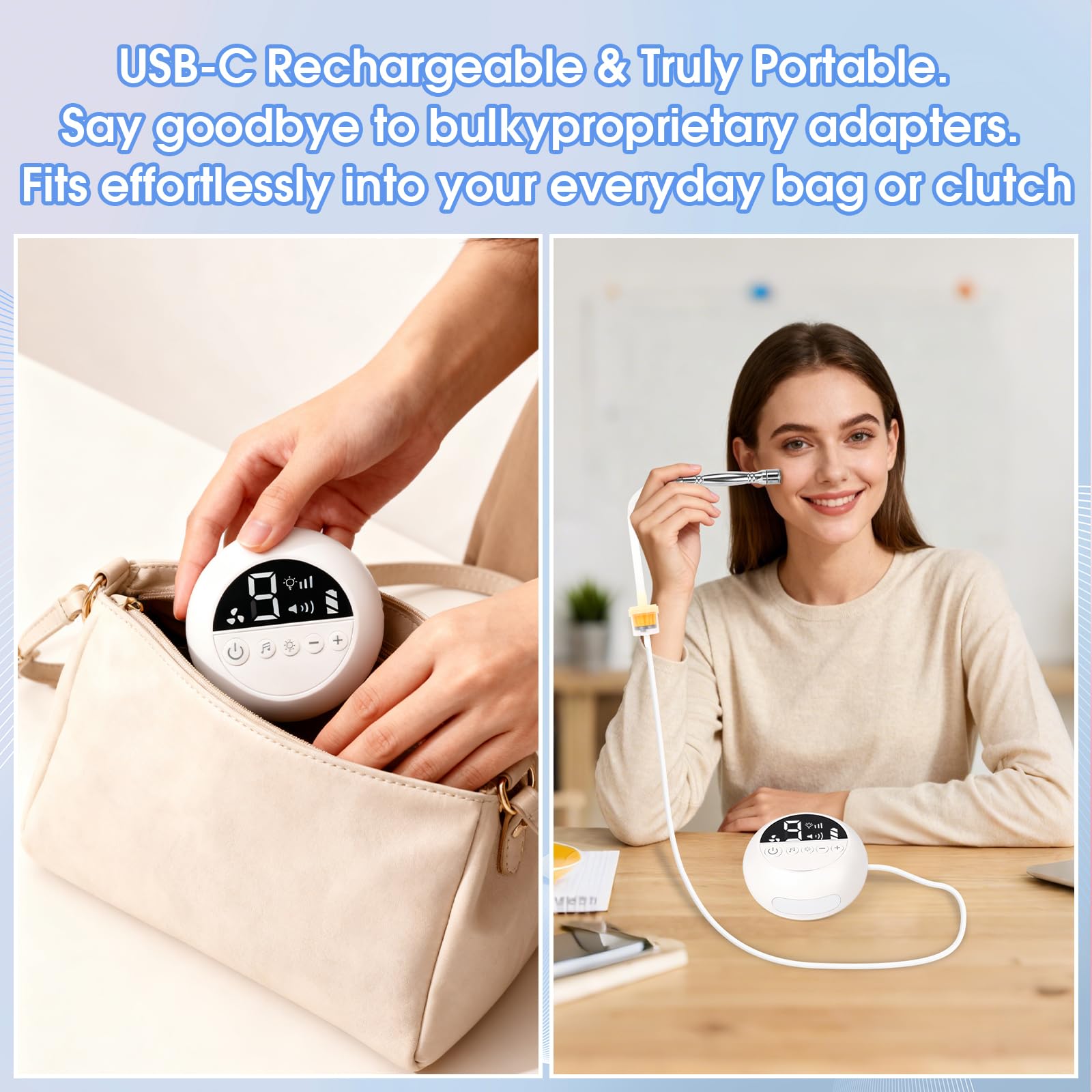 Beauty Star compact device for home and salon use