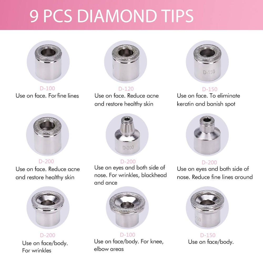 Beauty Star use on face, forehead, and nose with adjustable vacuum