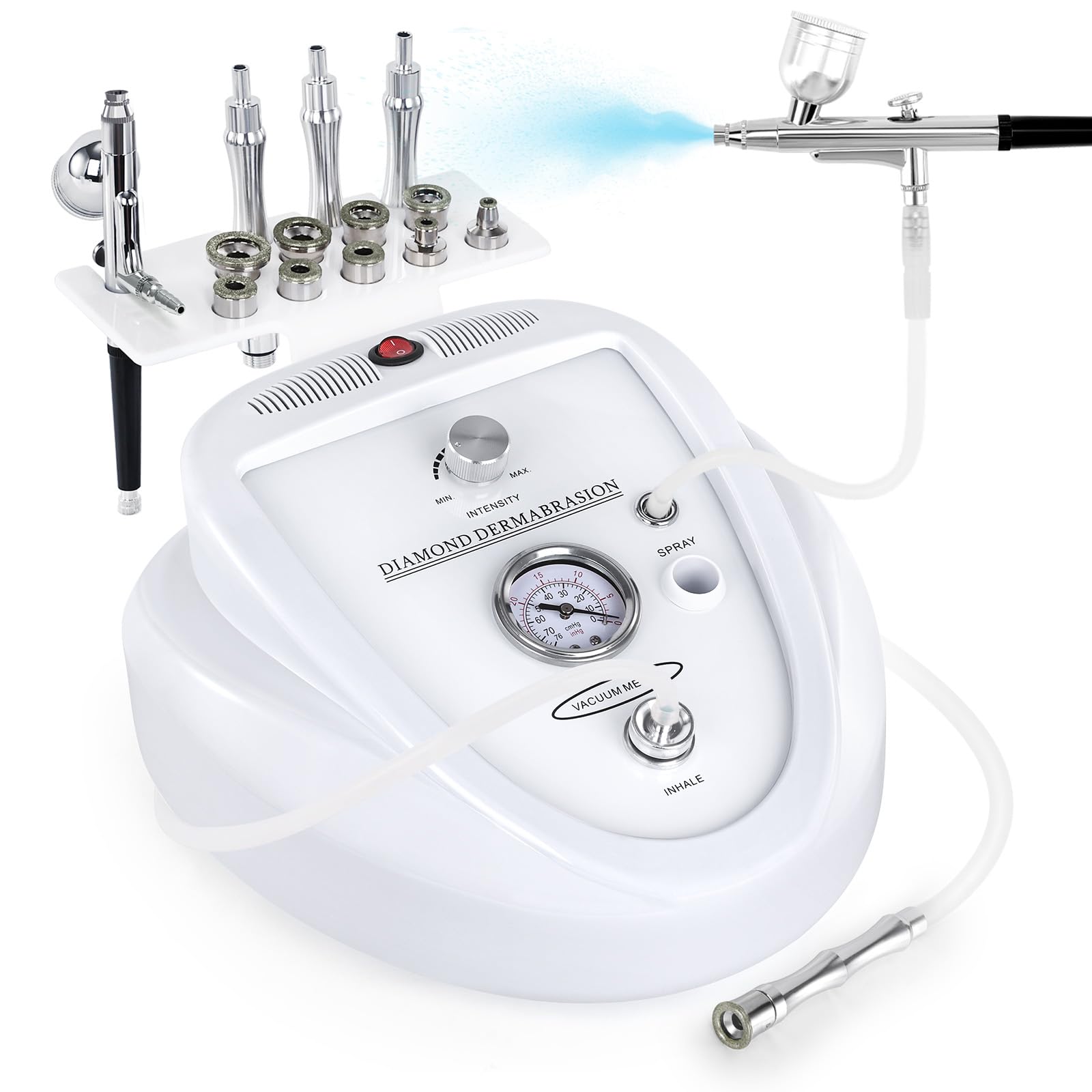 Beauty Star upgraded 2in1 diamond microdermabrasion machine front view for home use