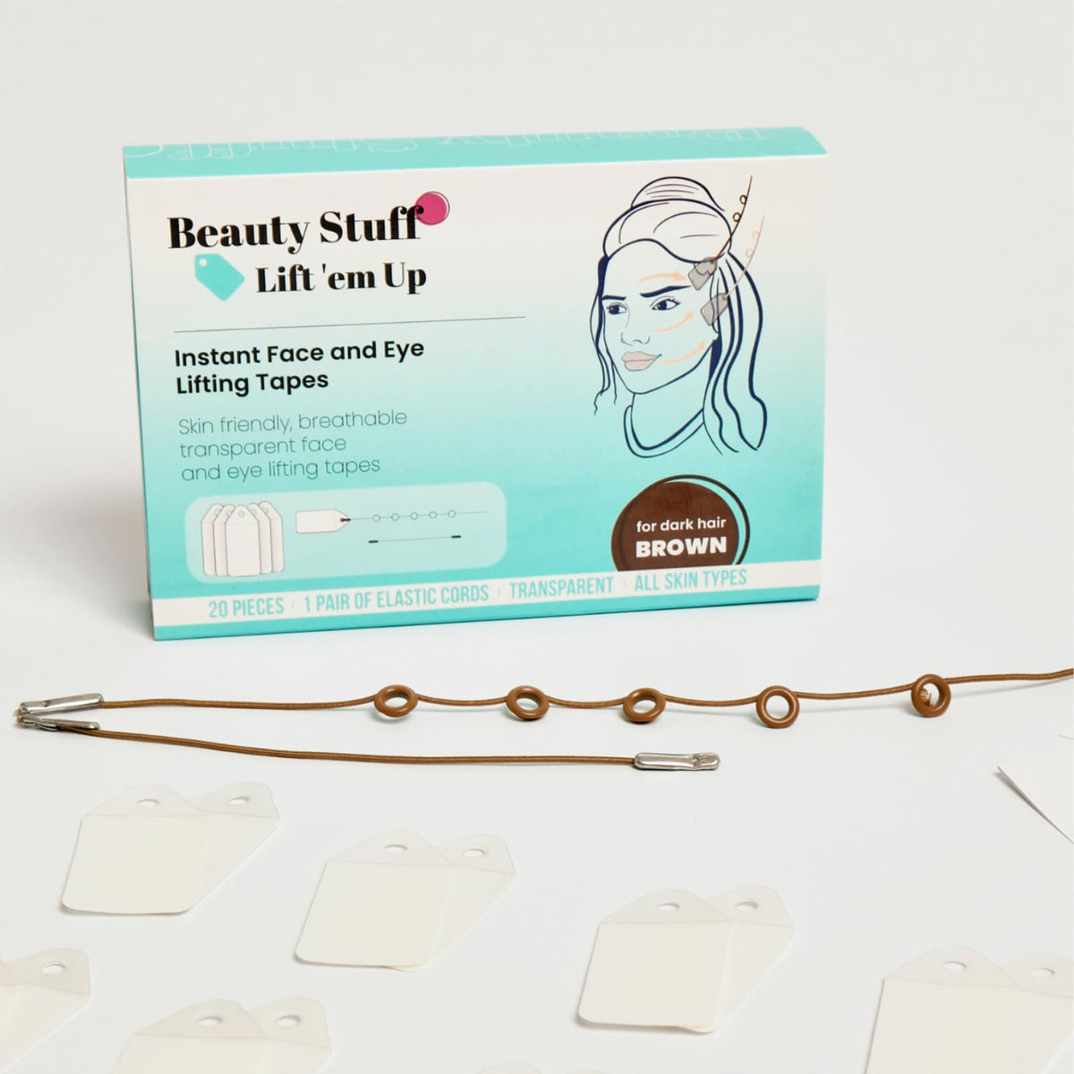 Beauty Stuff Lift em Up tapes pack for quick facial lift and self-confidence boost