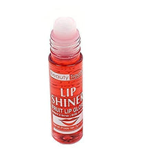 Beauty Treats Lip Shiner set showing six fruity flavors swatches