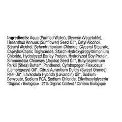 Beauty Without Cruelty creamy conditioner texture ready to rinse.