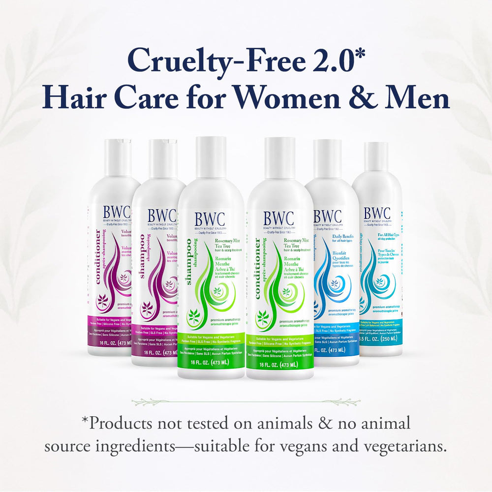 Beauty Without Cruelty daily benefits herbal extracts close-up highlights botanical nourishment