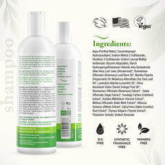 Beauty Without Cruelty rosemary mint tea tree shampoo close-up with tea tree oil