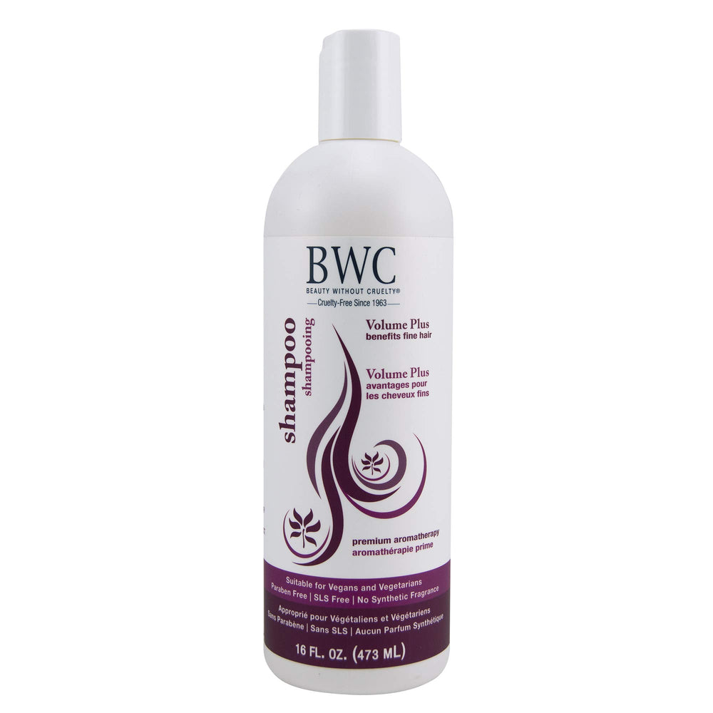 Beauty Without Cruelty Shampoo Volume Plus coconut bottle for vegan, gentle cleansing.