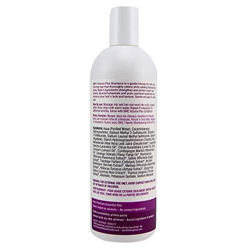 Beauty Without Cruelty fine hair application image emphasizes weightless volume.
