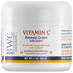 Beauty Without Cruelty Vitamin C Renewal Cream bottle highlighting antioxidant nourishment for the skin