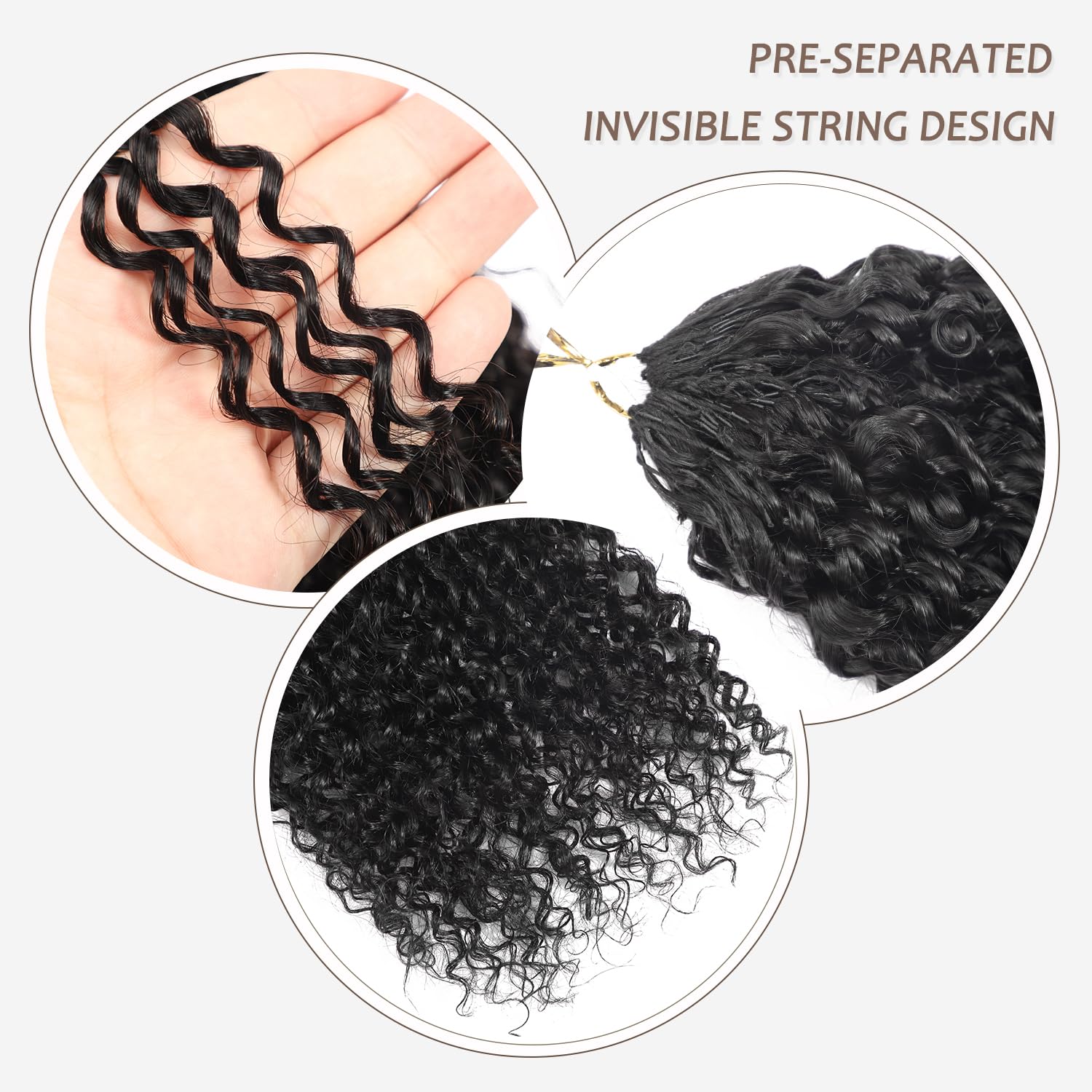 Beauty Youth feather-light crochet hair extension for quick styling