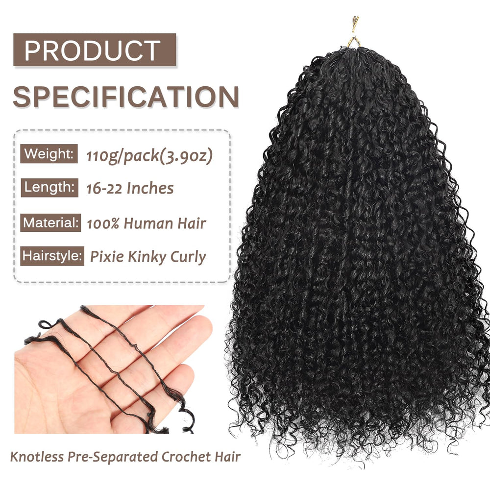 Beauty Youth knotless crochet hair 16 inch for natural scalp blend