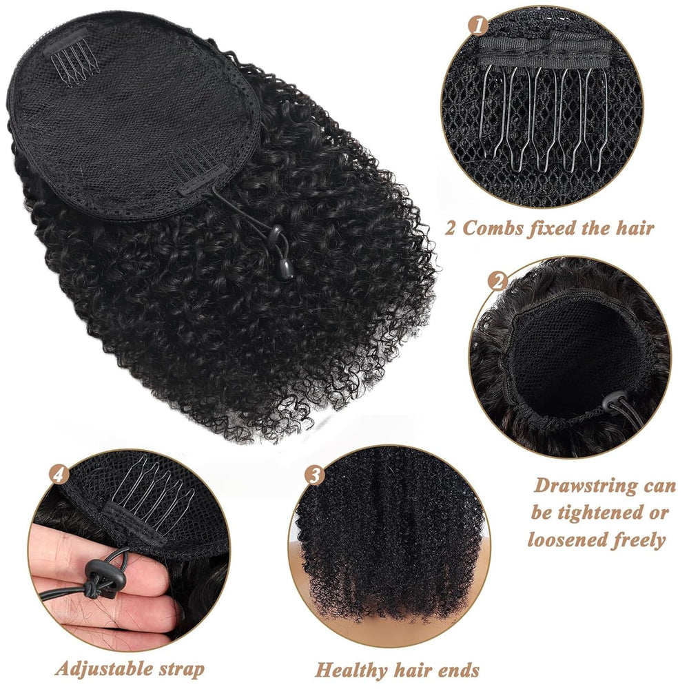 Beauty Youth ponytail 150% density displays full-bodied texture.