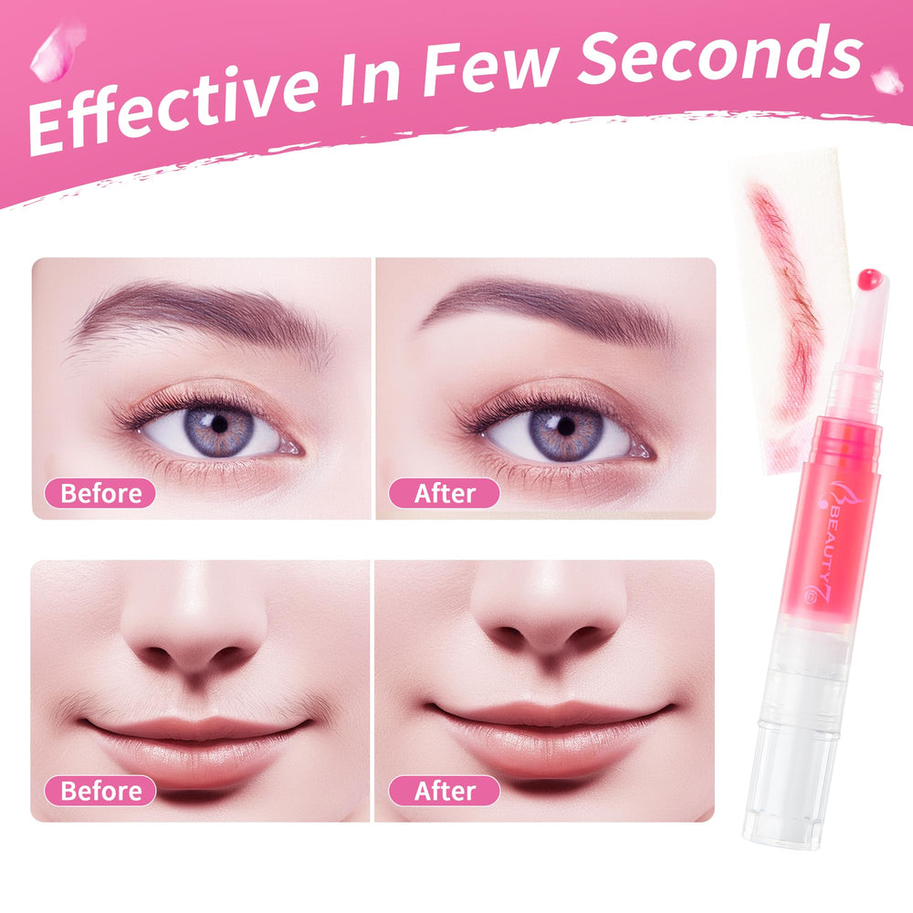 Beauty7 formula with olive oil and vitamin E nourishes skin during waxing.